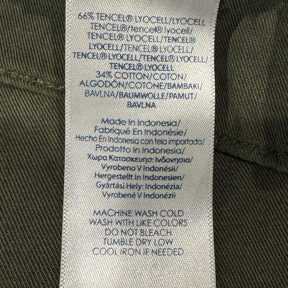 Chaps Olive Green Wide Leg Pants Size 8 - Picture 16 of 16